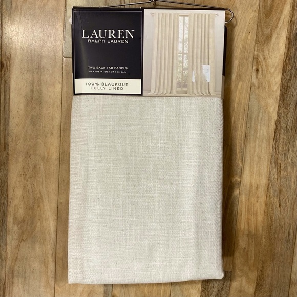 ralph lauren blackout curtains linen herringbone